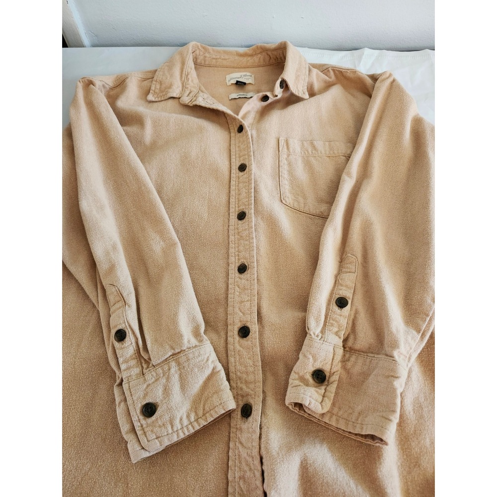 Universal Thread Oversized Button Up ‎  Women's Medium Beige 100% Cotton Shacket - Picture 4 of 8